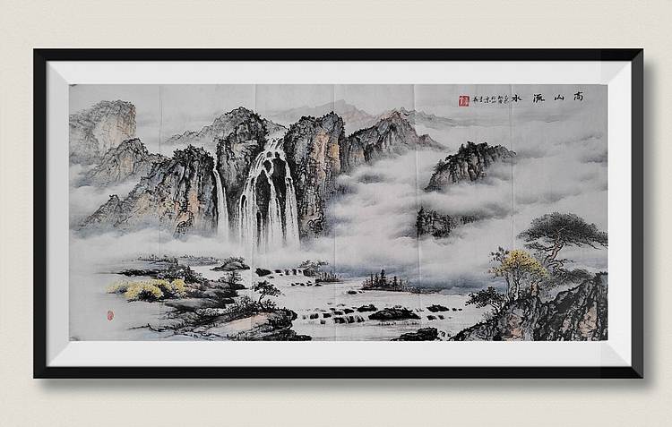 李华 国家一级美术师   高山流水