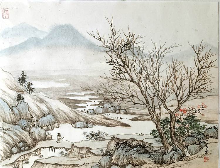 青年书画家 七汐 山水小品