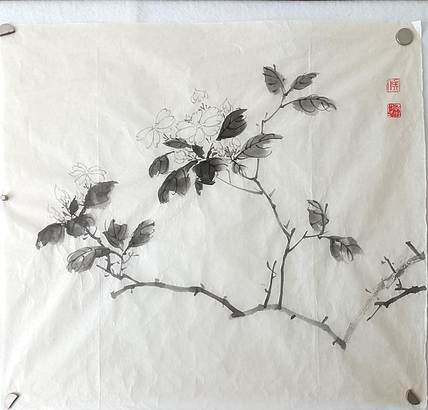 青年书画家 七汐 茉莉花开