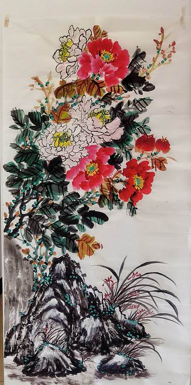 职业书画家 孟红 《富贵吉祥》