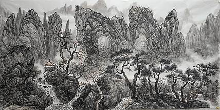 骆裕 溪山春云
