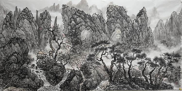 骆裕 溪山春云