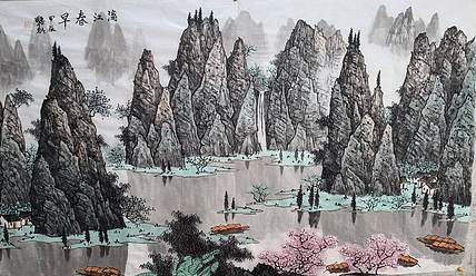 骆裕 漓江春早