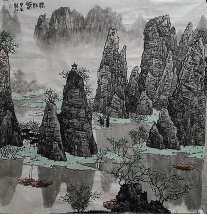 骆裕 漓江春