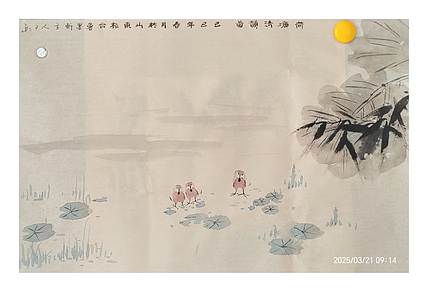 静心虾屋主人 中国书画家协会会员司卫兵（荷塘清韵图）