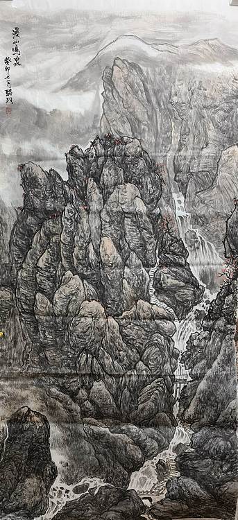骆裕 溪山鸣泉