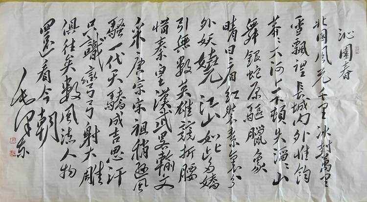 赵云中 沁园春雪
