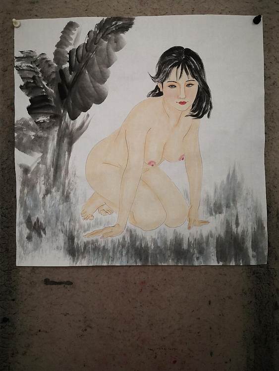 粟承志 现代仕女图