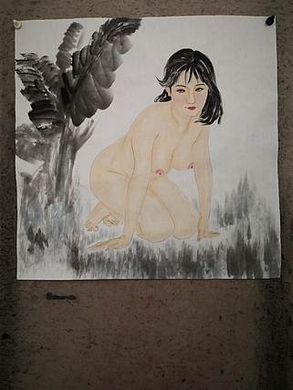 粟承志 现代仕女图