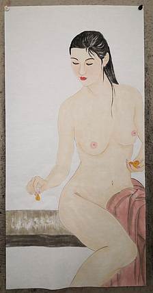 粟承志 仕女图