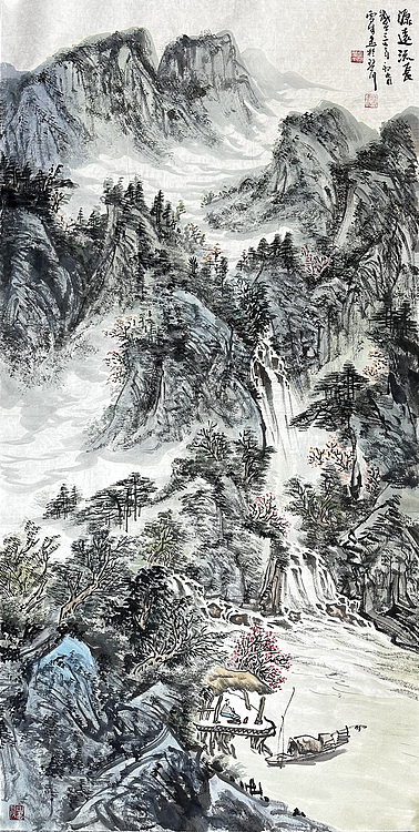苏州市美协会员 实力派山水画家 陆雪峰