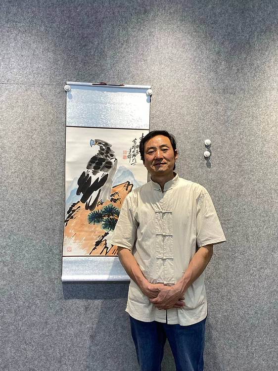 国家一级美术师，李苦禅入室弟子潘建华  志在千里