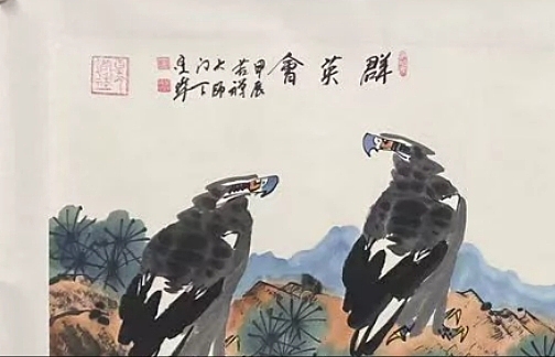 国家一级美术师，李苦禅入室弟子潘建华，群英会