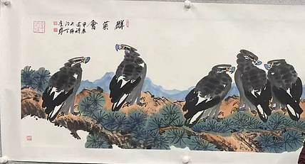 国家一级美术师，李苦禅入室弟子潘建华，群英会