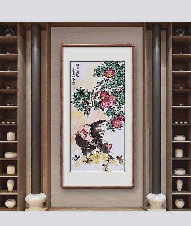 高晓林 （5118）国家一级美术师，江苏省美协会员《福籽满盈》