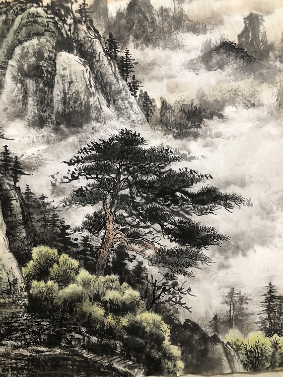郑东红 黄山多娇