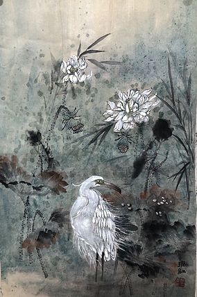 郑东红 无题花鸟