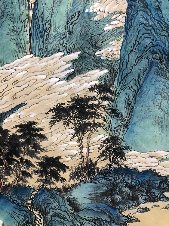 郑东红 无题山水画