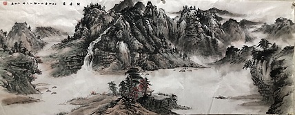 郑东红 踏春图