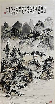 河南美术家协会会员，河南著名画家 贺乃武
