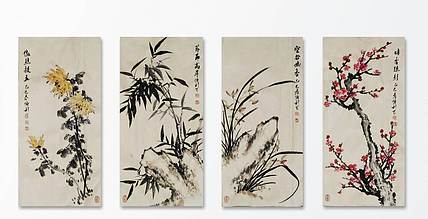 职业书画家 予之 四君子