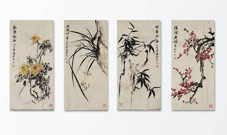 职业书画家 予之 四君子