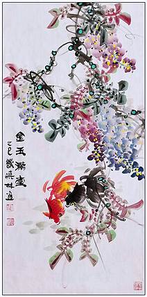 高晓林 （5131）江苏省美协会员，国家一级美术师《金玉满堂》