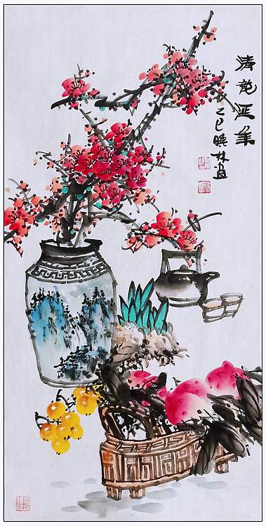 高晓林 （5134）江苏省美协会员，国家一级美术师《清韵延年》