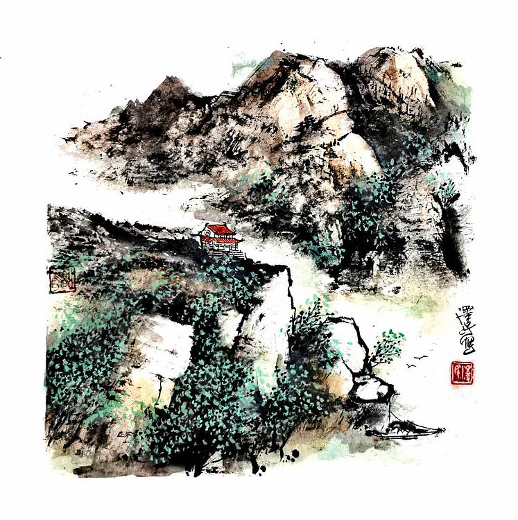 中国美术家协会会员 黄泽民 彩墨山水