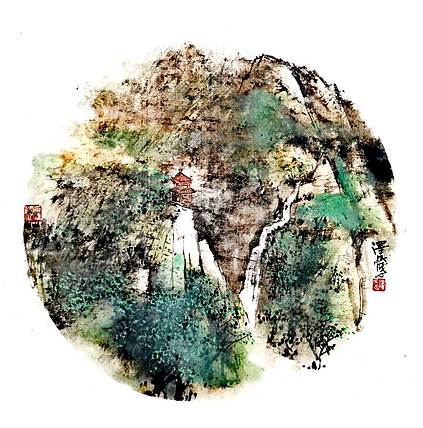 中国美术家协会会员 黄泽民 彩墨山水