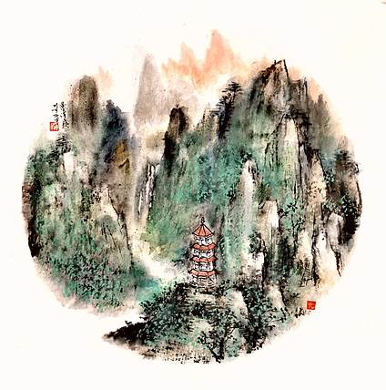 中国美术家协会会员 黄泽民 山水