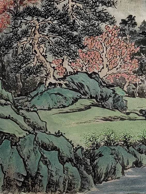周植筠 青山不老碧水长流