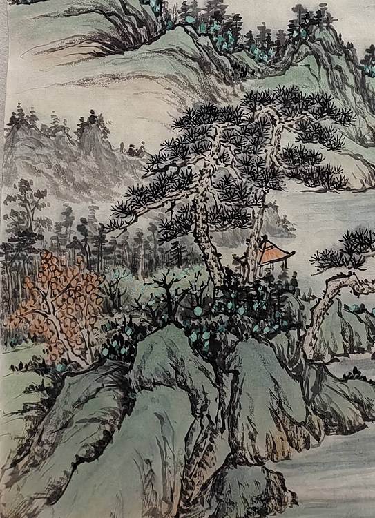 周植筠 云山含翠