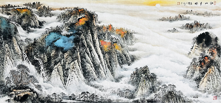 国家一级美术师 王朝才 精品山水