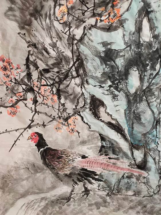 范立志 娇花红半树