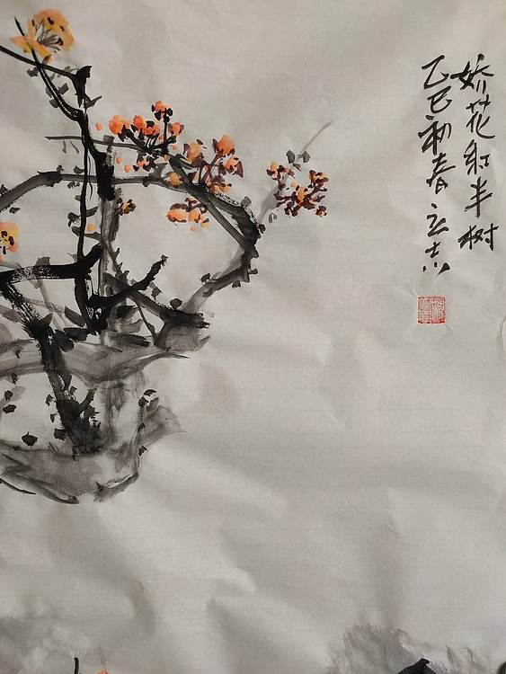 范立志 娇花红半树