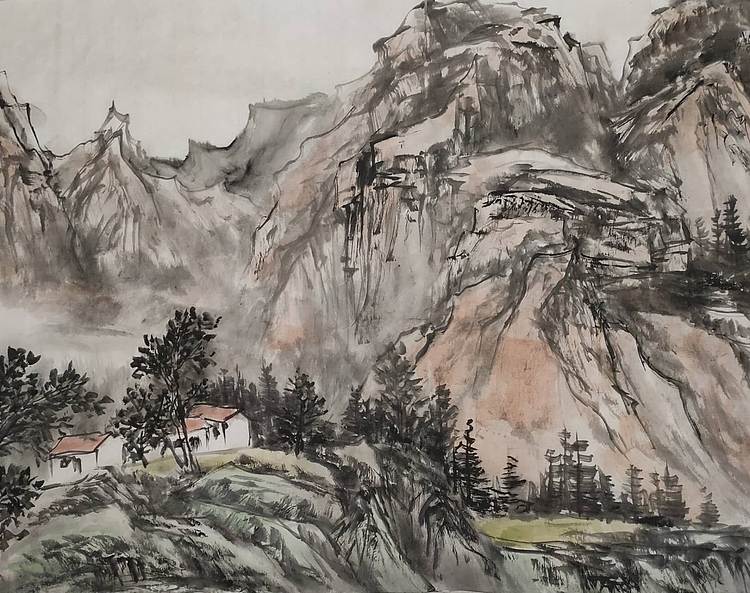 范立志 山居圖