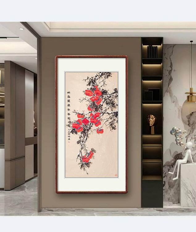 高晓林 （5145）江苏省美协会员国家一级美术师，四尺中堂，事事如意