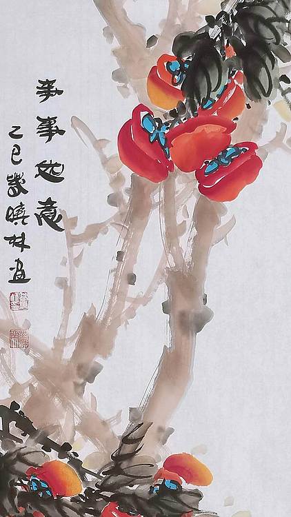 高晓林 （5149）江苏省美协会员，国家一级美术师《事事如意》