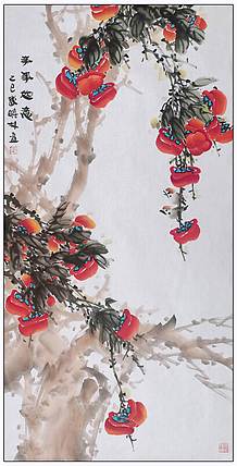 高晓林 （5149）江苏省美协会员，国家一级美术师《事事如意》