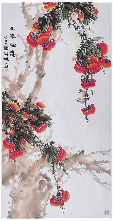 高晓林 （5149）江苏省美协会员，国家一级美术师《事事如意》
