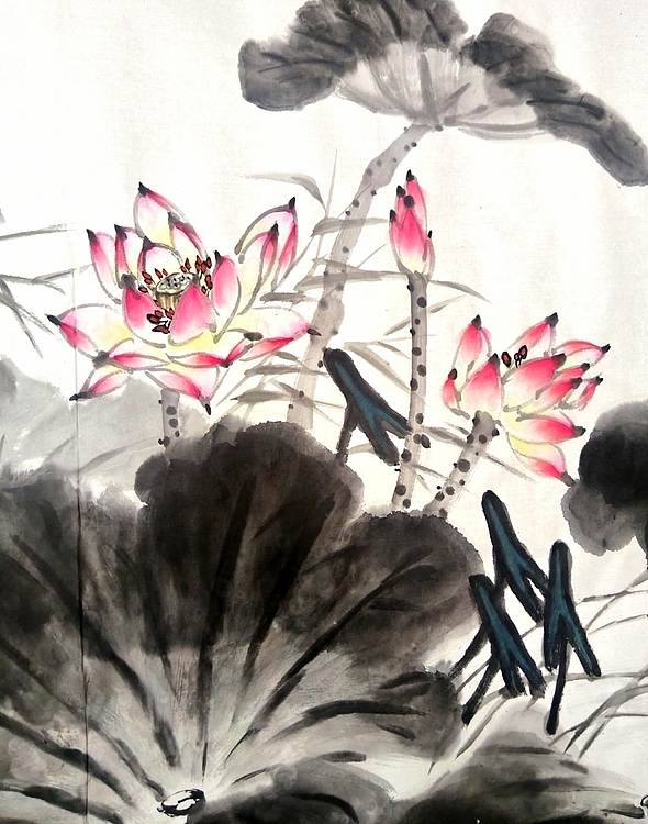 当代著名书画家 醉墨 朱毅江国画《和气致祥》136×68㎝