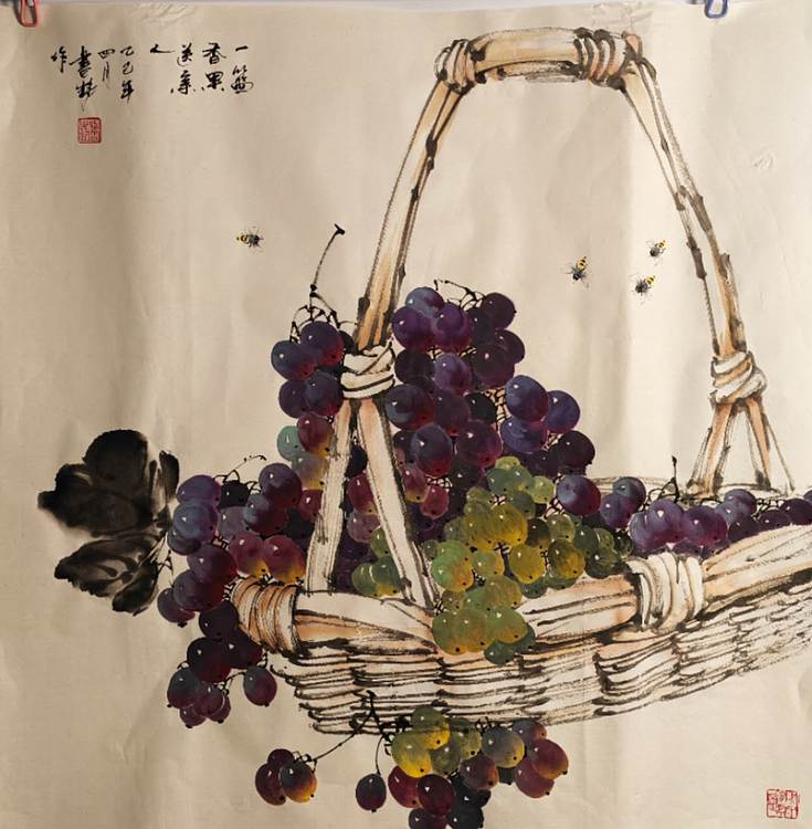 曹书铭 一篮硕果敬亲人