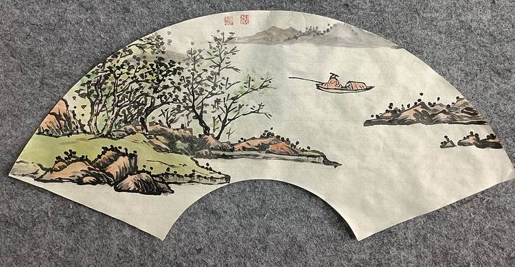 鄘南子 清江泛舟图