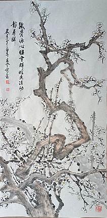 山东省美协会员 闫友会 铁骨铮铮映雪辉