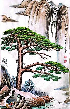东升 松