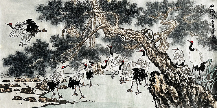 职业画家 教师 李丕民 中国画作品