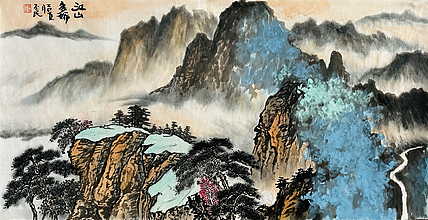 职业画家 教师 李丕民 中国画作品