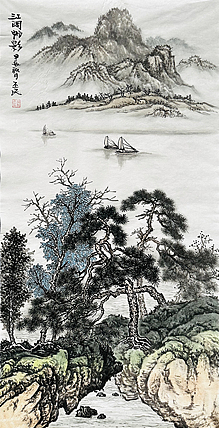 职业画家 教师 李丕民 中国画作品