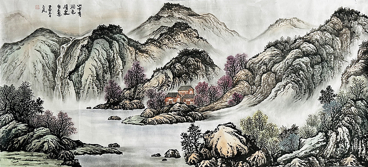 职业画家 教师 李丕民 中国画作品